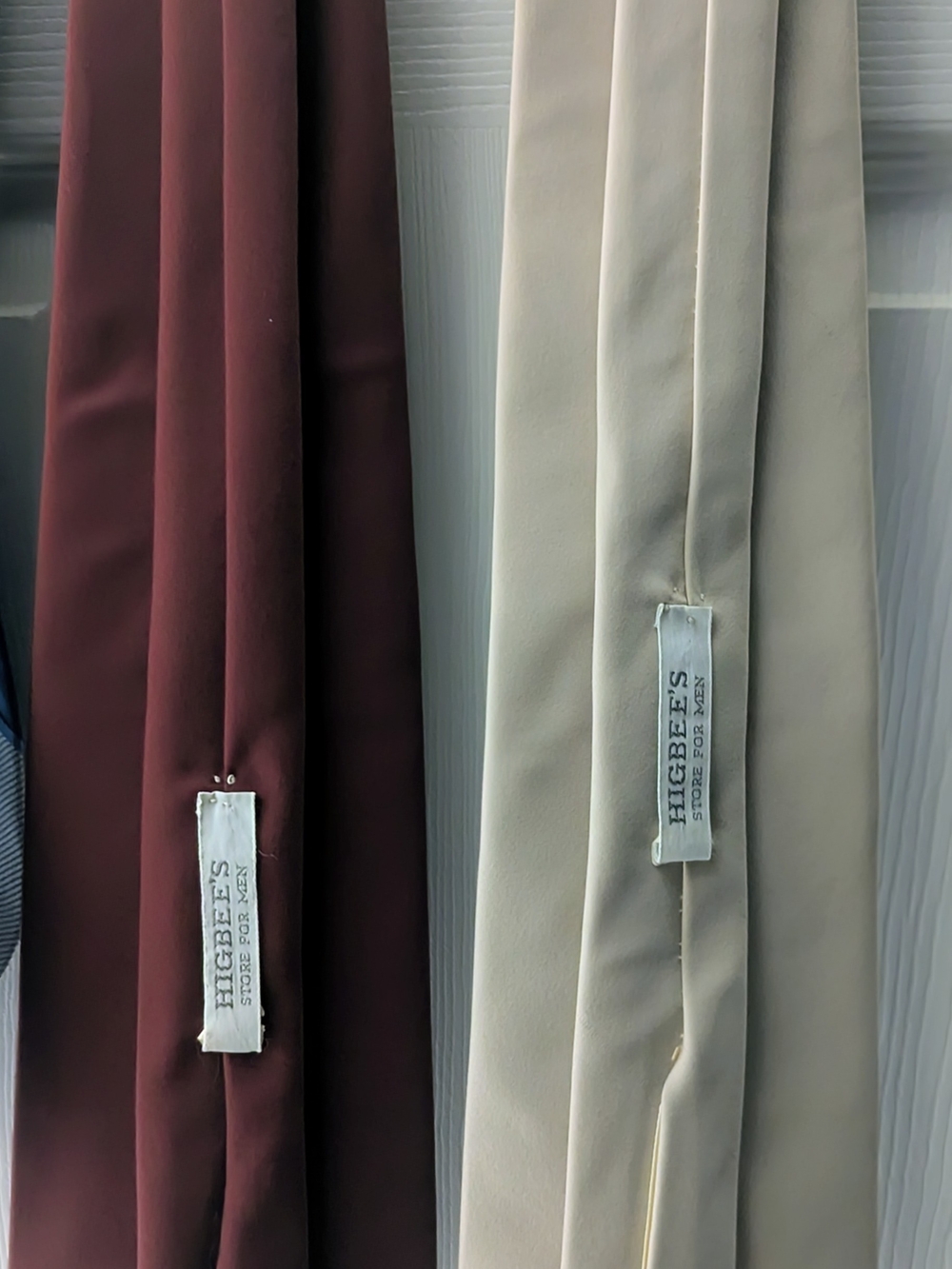 Higbee's Don't Give Up The Ship A Happy Men's Vintage Ties - Maroon and Beige